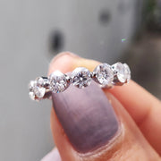 Round Eternity Band With Shared Prong