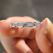Full Eternity Moissanite Baguette Band