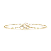 Diamond Infinity Chain Bracelet