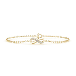 Diamond Infinity Chain Bracelet