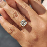 Solitaire Asscher Cut Engagement Ring