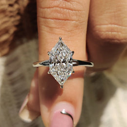 Dutch Marquise Engagement Ring In Solitaire Style