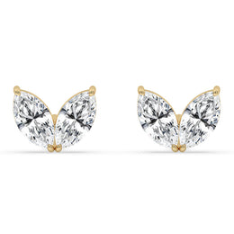 Marquise Earrings - Yellow Gold