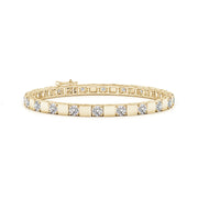 Diamond Square Link Stackable Bracelet