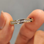 Channel Set Diamond Band – Round Full Eternity