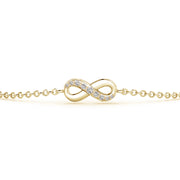 Diamond Infinity Chain Bracelet