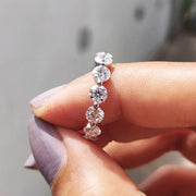 Round Eternity Band With Shared Prong