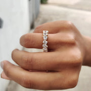 Multi Shape Eternity band In Yellow Gold