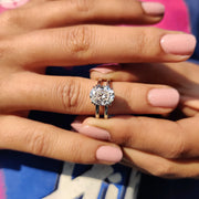 White Gold Oval Solitaire Engagement Ring