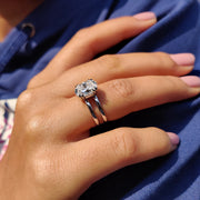 White Gold Oval Solitaire Engagement Ring