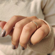 Round Diamond In Full Eternity Style White Gold