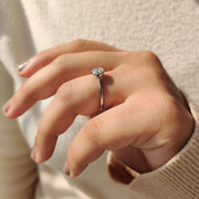 Bezel Set Diamond Ring With Round Cut