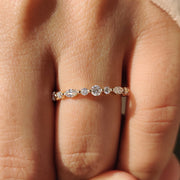 Marquise And Round Wedding Band In Full Eternity Style