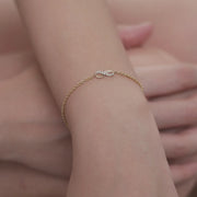 Diamond Infinity Chain Bracelet