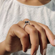 Portuguese Cut Bezel Set Engagement Ring