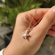 Marquise Diamond Pendant In Flower Design