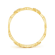 Floral Diamond Bangle Bracelet