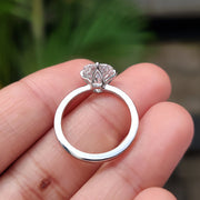 Cushion Diamond Engagement Ring In Solitaire Style