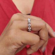 Round Eternity Band With Shared Prong