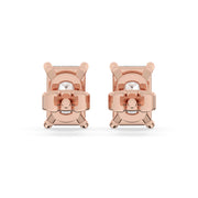 Emerald Cut Diamond Earrings