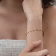 Diamond Infinity Chain Bracelet
