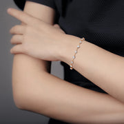 Multi-Shape Lab-Grown Diamond Station Bracelet