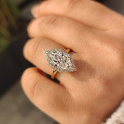 Yellow Gold Dutch Marquise Diamond Ring