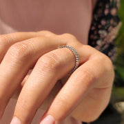 Baguette Diamond Wedding Band In White Gold