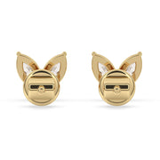 Marquise Earrings - Yellow Gold