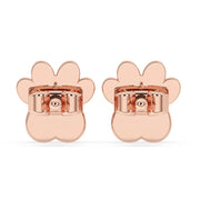 Dog Paw Earrings In Round Cut Diamond