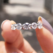 Round Eternity Band With Shared Prong