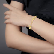 Floral Diamond Bangle Bracelet