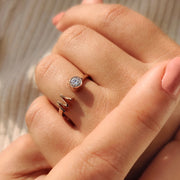 Open Gap Ring Personalized With Letter
