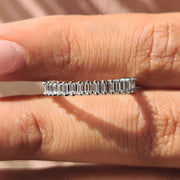 Baguette Diamond Wedding Band In White Gold