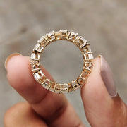 Multi Shape Eternity band In Yellow Gold