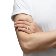 Round Diamond Men’s Signet Ring