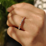 Marquise And Round Wedding Band In Full Eternity Style