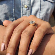 Solitaire Asscher Cut Engagement Ring