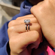 White Gold Oval Solitaire Engagement Ring