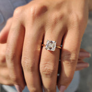 Solitaire Asscher Cut Engagement Ring