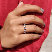 Round Eternity Band With Shared Prong